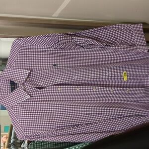 Ralph Lauren purple green button down M